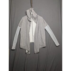 Under Armour Loose Women's Size S Gray Open Front Cardigan Long Sleeve Hoodie